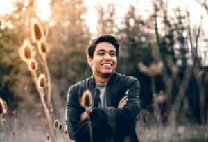 Man smiling
